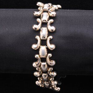 German Silver Sculpted Bracelet
